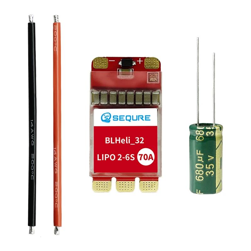 SEQURE 2670 귯ø ESC 2-6S Lipo  70A ߿ BLHeli_32 | AM32, 128KHz PWM ļ  UAV ESC 